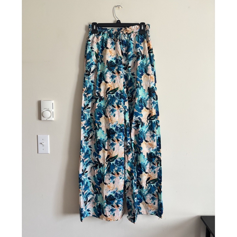 Ulla Johnson Sawyer Pant Wide Leg Pull On XS 2 Designer Luxury Chic‎ *FLAWED HEM